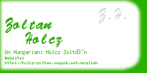 zoltan holcz business card